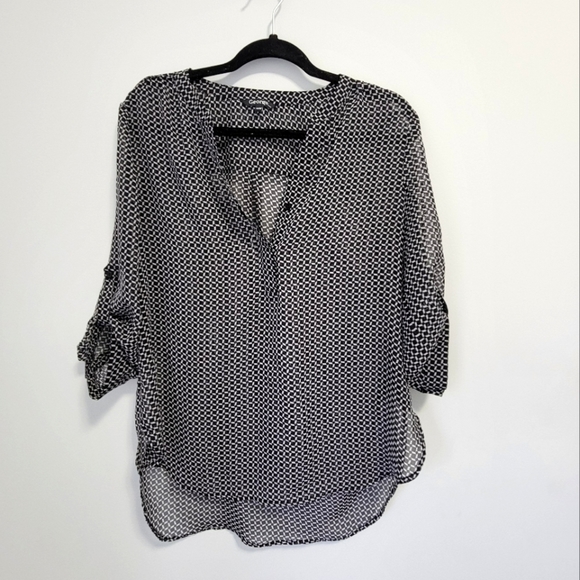 George Tops - George Sheer Blouse - Size US M